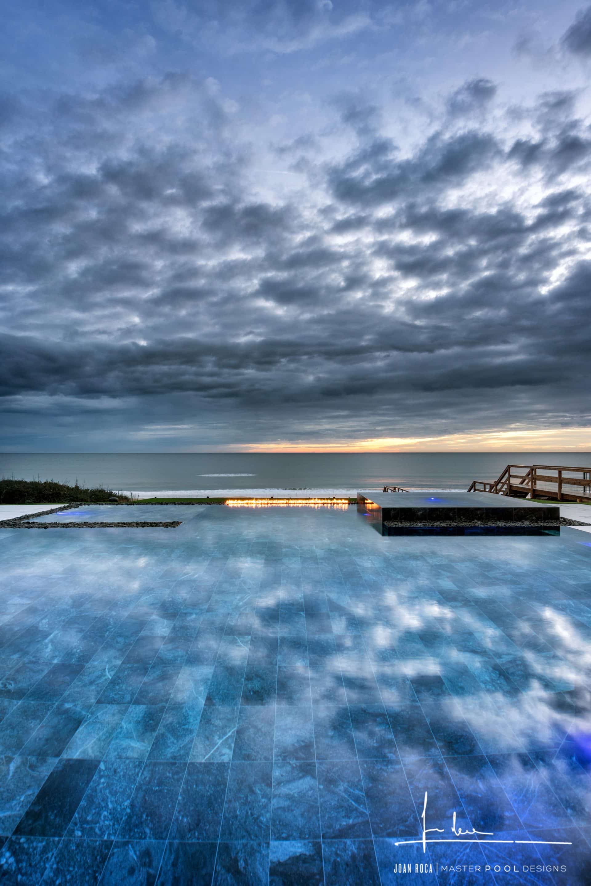 Custom Swimming Pool Design Ponte Vedra With Fire Feature